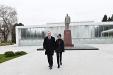 Prezident İlham Əliyev və birinci xanım Mehriban Əliyeva Mingəçevir şəhərinə səfərə gəliblər (FOTO)