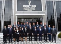 Prezident İlham Əliyev Mingəçevir elektrik paylayıcı şəbəkəsinin Avtomatik İdarəetmə və Nəzarət Mərkəzinin açılışında iştirak edib (FOTO)