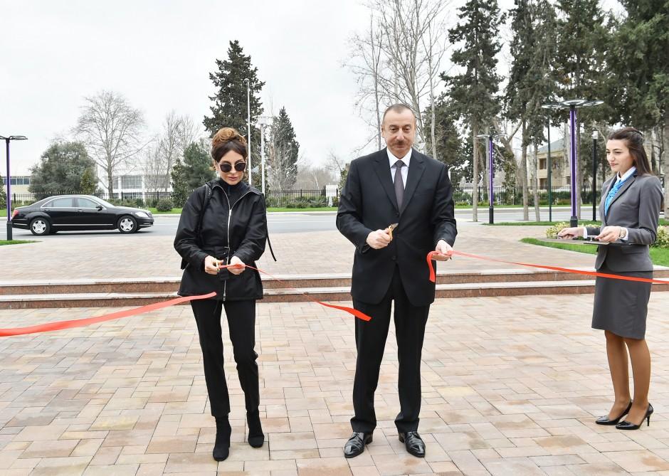 Prezident İlham Əliyev və xanımı Mehriban Əliyeva Mingəçevirdə "ASAN Həyat" kompleksinin açılışında iştirak ediblər (FOTO)
