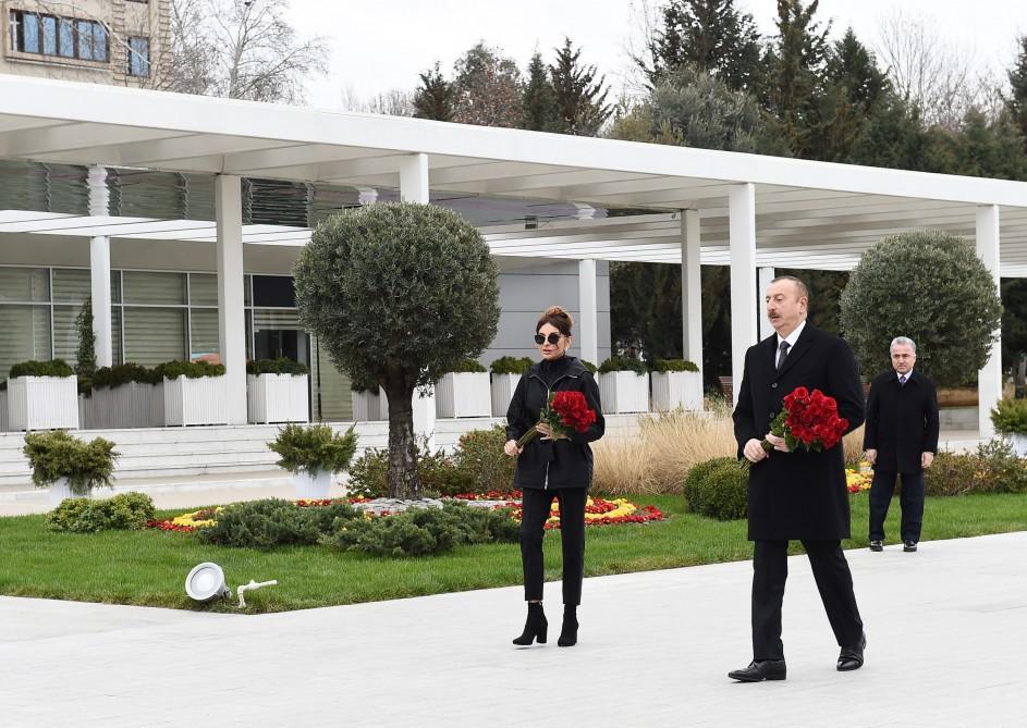 Prezident İlham Əliyev və birinci xanım Mehriban Əliyeva Mingəçevir şəhərinə səfərə gəliblər (FOTO)