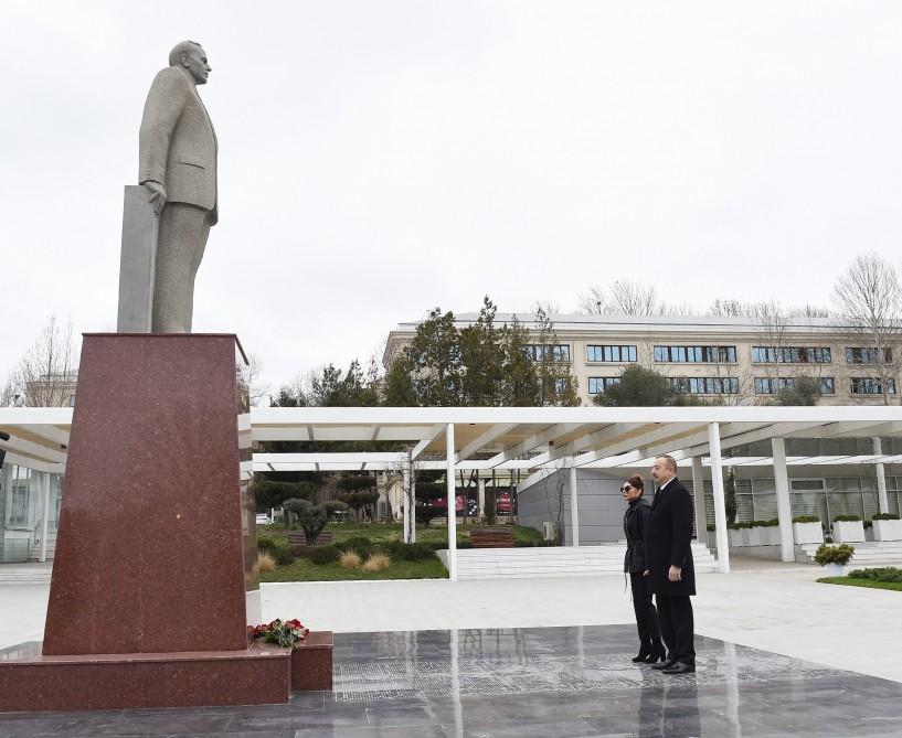 Prezident İlham Əliyev və birinci xanım Mehriban Əliyeva Mingəçevir şəhərinə səfərə gəliblər (FOTO)