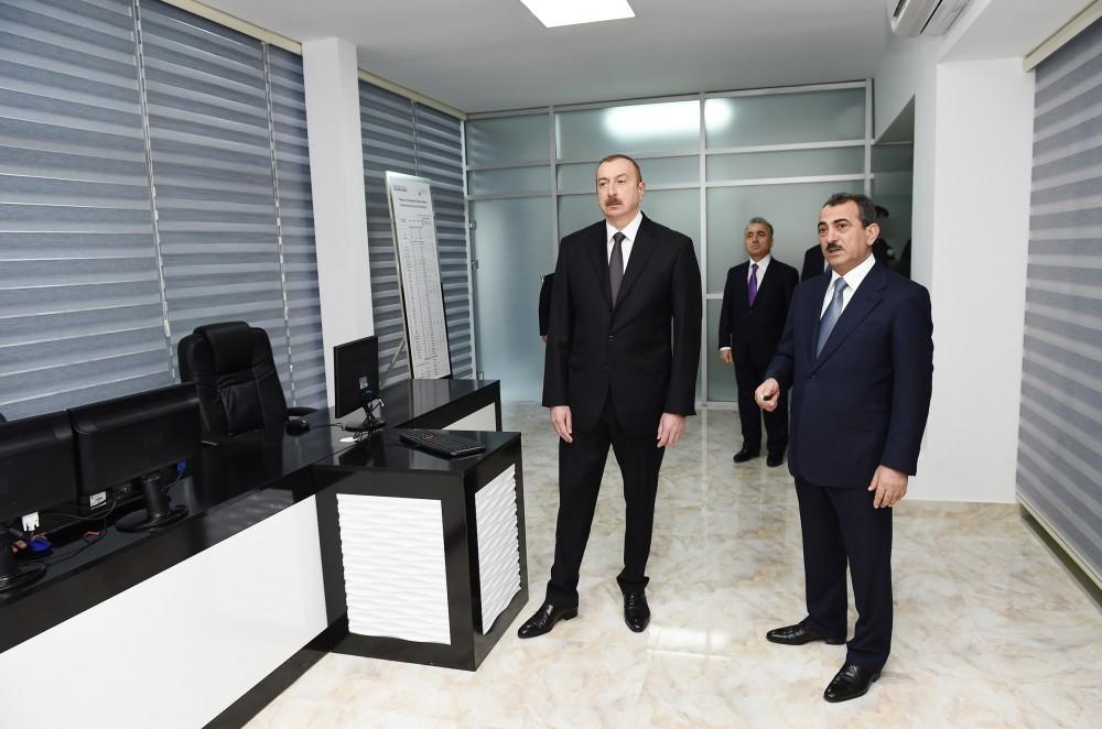 Prezident İlham Əliyev Mingəçevirin içməli su təchizatı sisteminin istismara verilməsi mərasimində iştirak edib (FOTO)