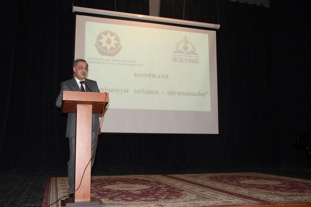 Bilik Fondu Şabranda Cümhuriyyətə həsr edilən konfrans keçirib (FOTO)