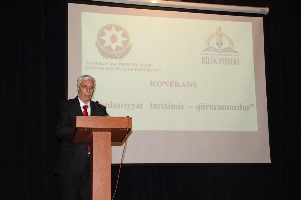 Bilik Fondu Şabranda Cümhuriyyətə həsr edilən konfrans keçirib (FOTO)