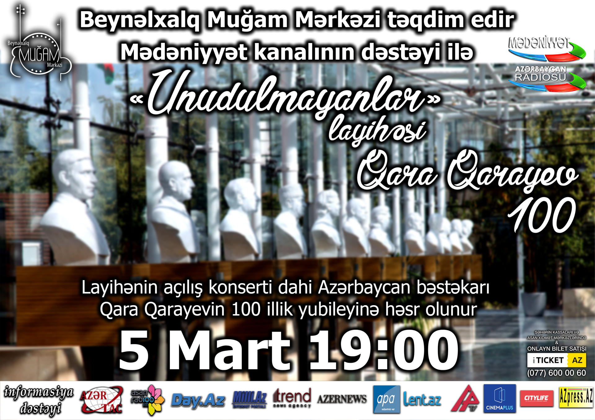 “Unudulmayanlar” - Beynəlxalq Muğam Mərkəzinin yeni möhtəşəm layihəsi