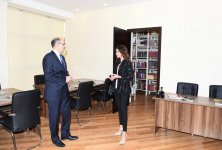 Birinci vitse-prezident Mehriban Əliyeva Şağan qəsəbəsində yeni inşa edilən Mədəniyyət Mərkəzinin açılışında iştirak edib (FOTO)