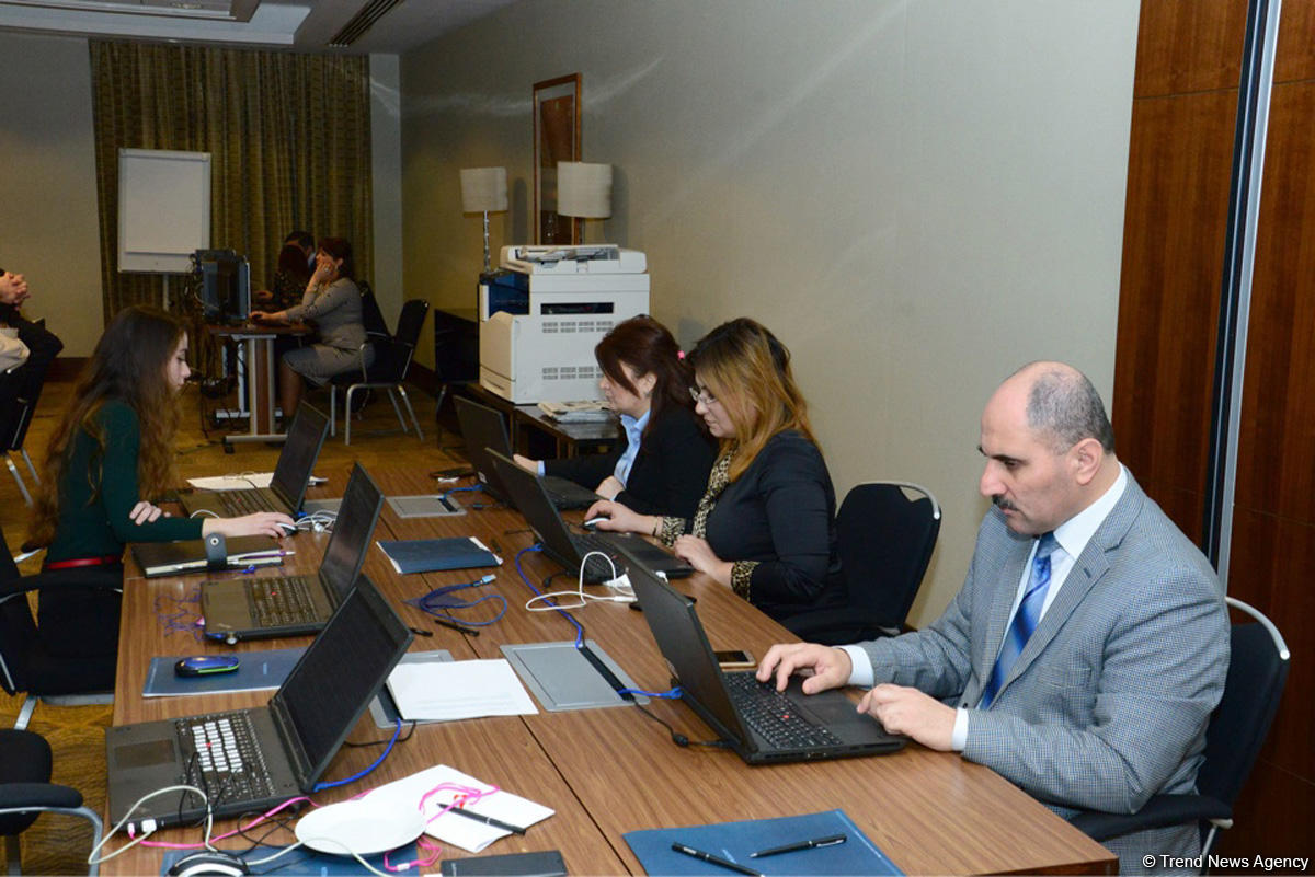 Mərkəzi Seçki Komissiyası nəzdində Müstəqil Media Mərkəzinin açılışı olub (FOTO)