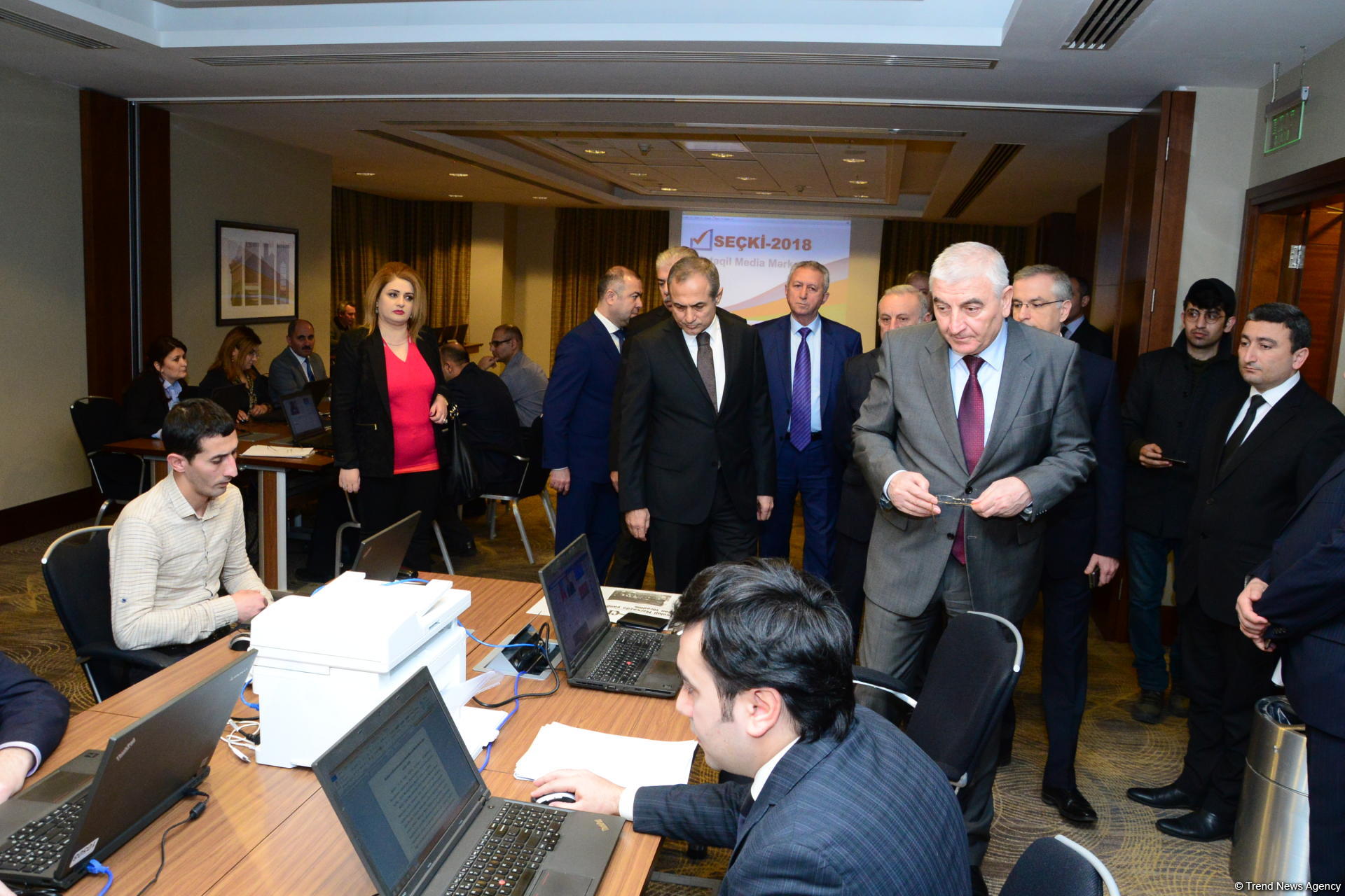 Mərkəzi Seçki Komissiyası nəzdində Müstəqil Media Mərkəzinin açılışı olub (FOTO)