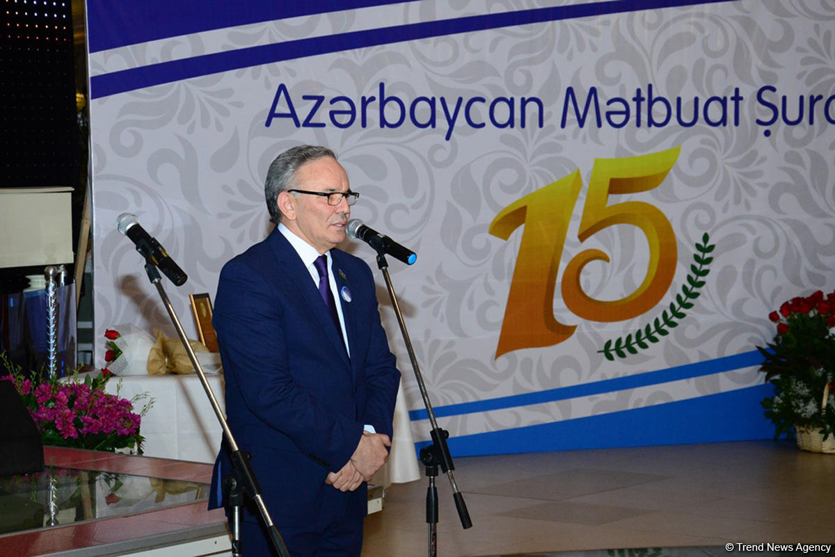 Azərbaycan Mətbuat Şurasının 15 illik yubileyinə həsr olunmuş tədbir keçirilib (FOTO)