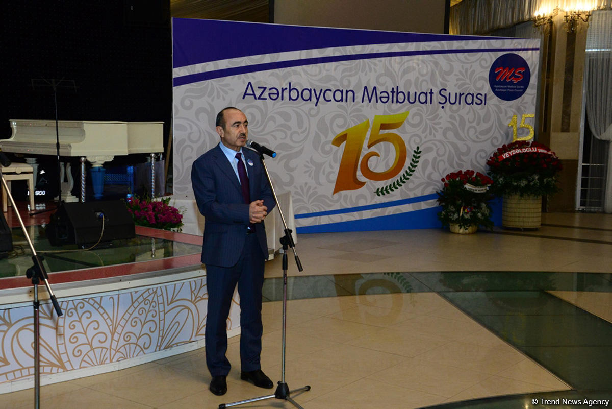 Azərbaycan Mətbuat Şurasının 15 illik yubileyinə həsr olunmuş tədbir keçirilib (FOTO)