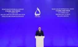 Prezident İlham Əliyev və birinci xanım Mehriban Əliyeva VI Qlobal Bakı Forumunun açılışında iştirak ediblər (YENİLƏNİB) (FOTO)