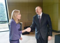 Prezident İlham Əliyev ELPIDA Assosiasiyasının və Marianna Vardinoyannis Fondunun prezidentinə “Dostluq” ordeni təqdim edib (FOTO) (YENİLƏNİB)
