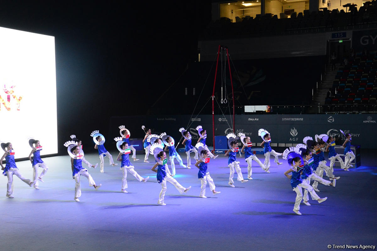 Bu gün Bakıda Milli Gimnastika Arenasında idman gimnastikası üzrə Dünya Kubokunun açılış mərasimi keçirilib (FOTO)