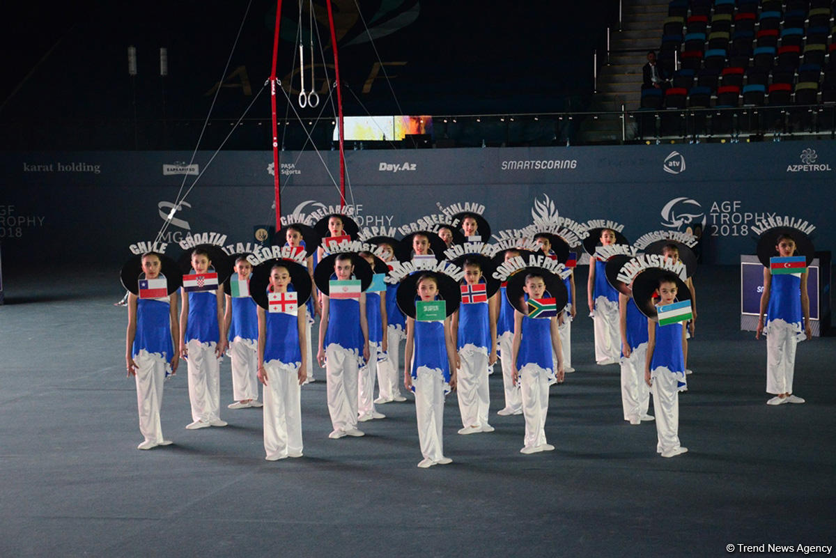 Bu gün Bakıda Milli Gimnastika Arenasında idman gimnastikası üzrə Dünya Kubokunun açılış mərasimi keçirilib (FOTO)