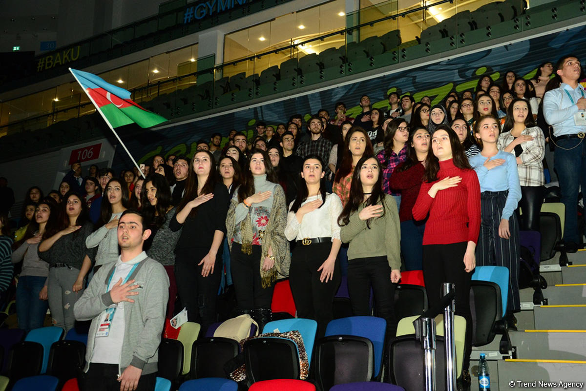 Bu gün Bakıda Milli Gimnastika Arenasında idman gimnastikası üzrə Dünya Kubokunun açılış mərasimi keçirilib (FOTO)