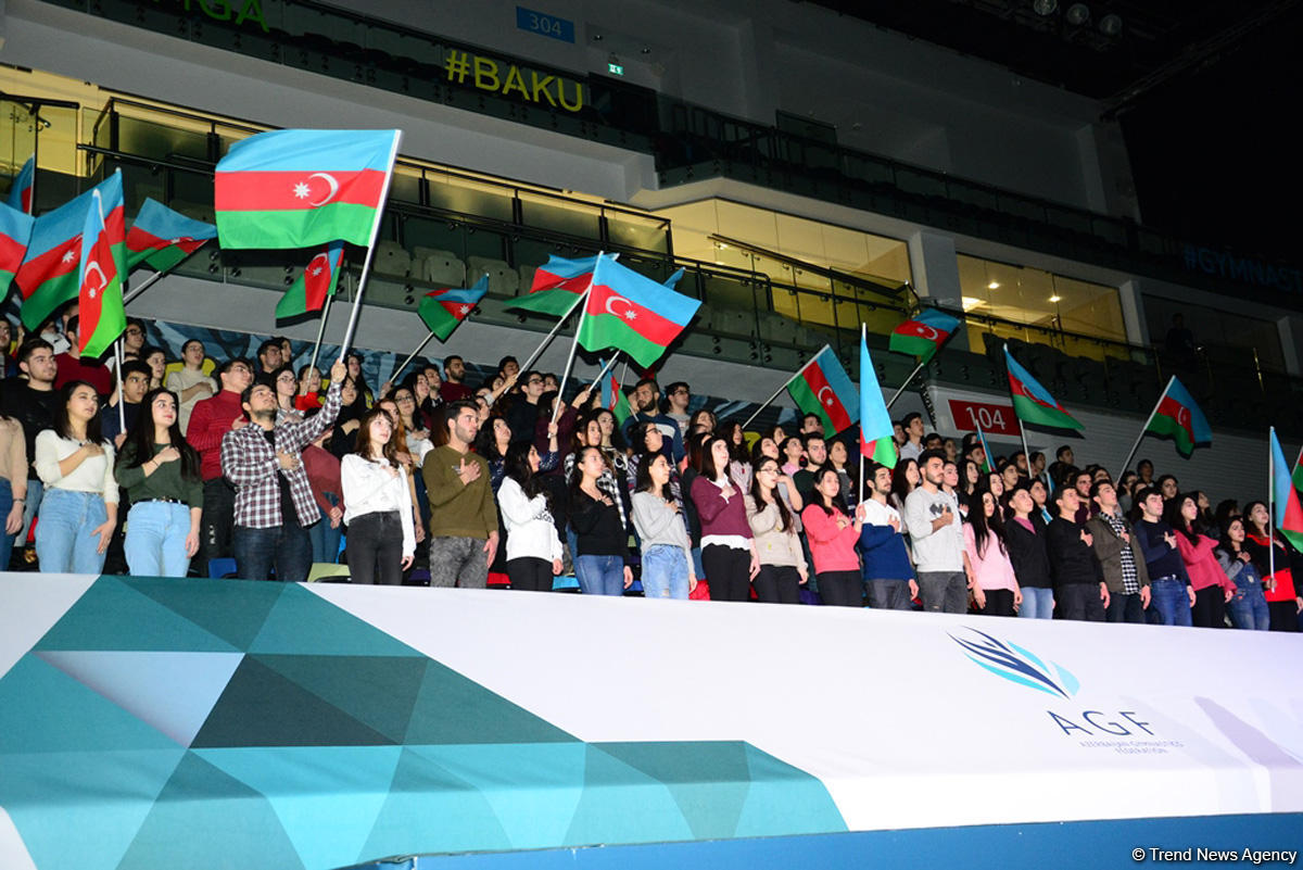 Bu gün Bakıda Milli Gimnastika Arenasında idman gimnastikası üzrə Dünya Kubokunun açılış mərasimi keçirilib (FOTO)