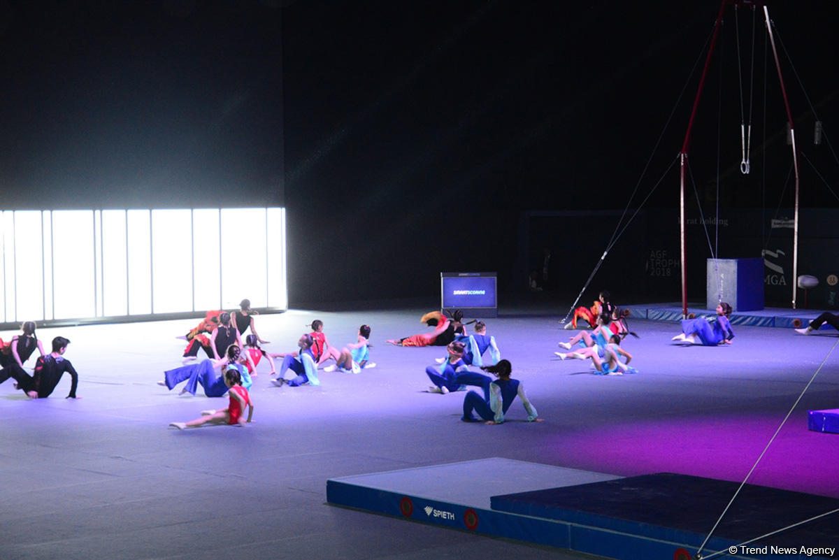 Bu gün Bakıda Milli Gimnastika Arenasında idman gimnastikası üzrə Dünya Kubokunun açılış mərasimi keçirilib (FOTO)