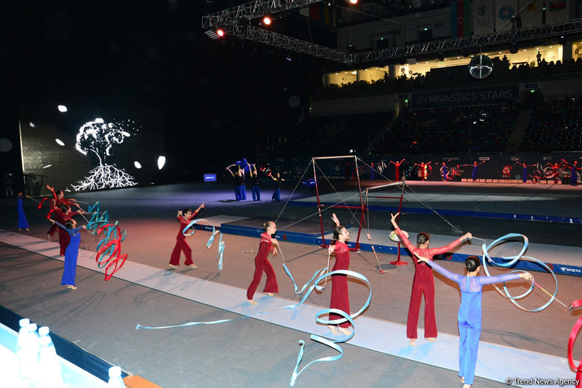 Bu gün Bakıda Milli Gimnastika Arenasında idman gimnastikası üzrə Dünya Kubokunun açılış mərasimi keçirilib (FOTO)