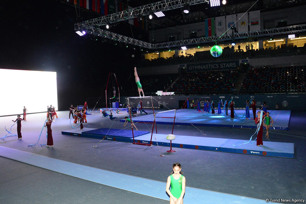 Bu gün Bakıda Milli Gimnastika Arenasında idman gimnastikası üzrə Dünya Kubokunun açılış mərasimi keçirilib (FOTO)