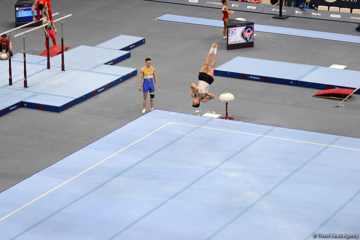 Bakıda İdman Gimnastikası üzrə Dünya Kuboku yarışlarının İLK GÜNÜ başladı (FOTO)