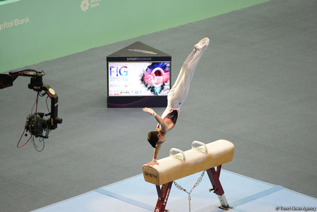 Bakıda İdman Gimnastikası üzrə Dünya Kuboku yarışlarının İLK GÜNÜ başladı (FOTO)