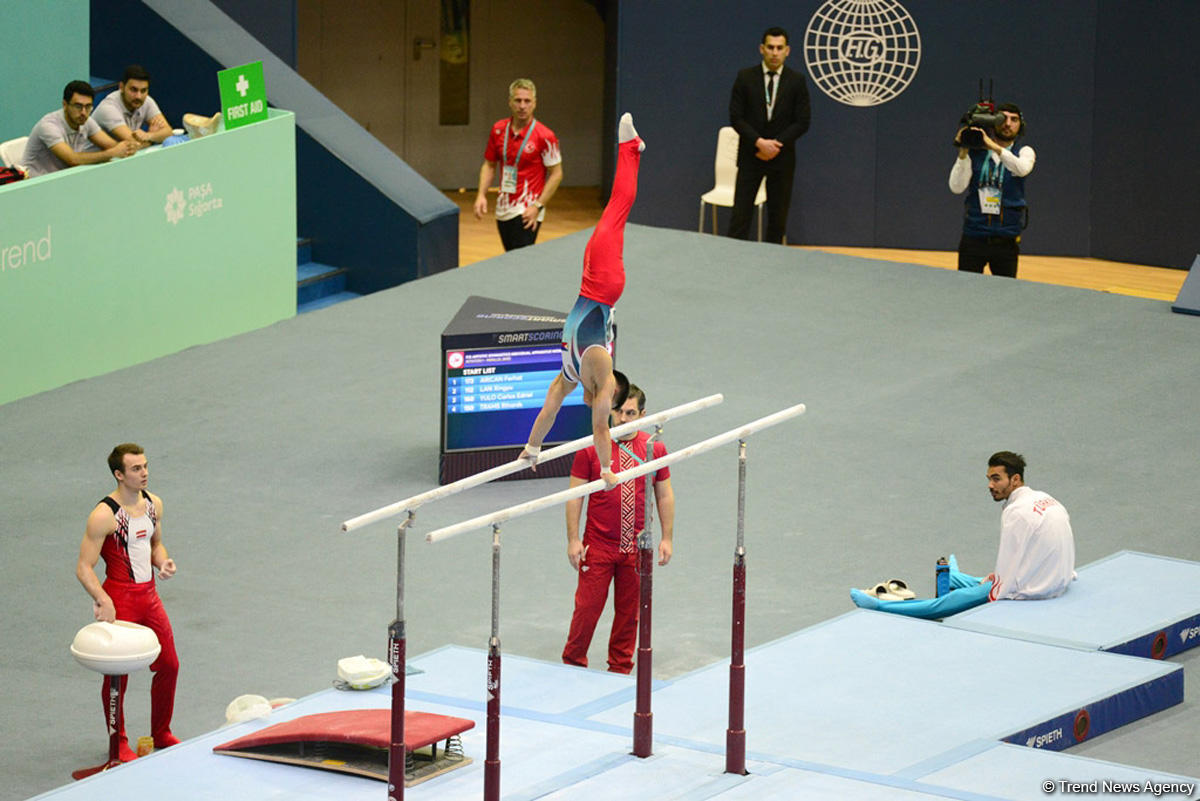 Bakıda İdman Gimnastikası üzrə Dünya Kuboku yarışlarının İLK GÜNÜ başladı (FOTO)