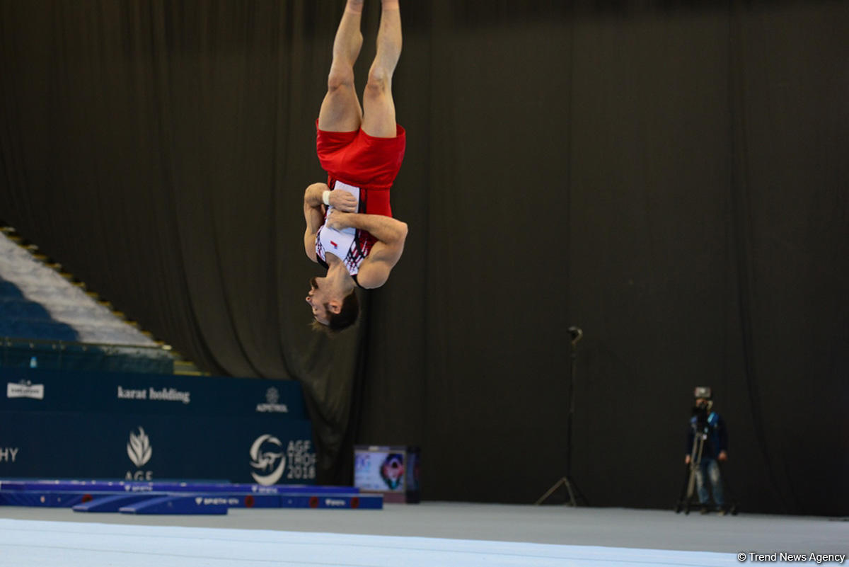 Bakıda İdman Gimnastikası üzrə Dünya Kuboku yarışlarının İLK GÜNÜ başladı (FOTO)