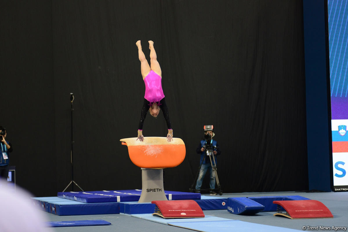Bakıda İdman Gimnastikası üzrə Dünya Kuboku yarışlarının İLK GÜNÜ başladı (FOTO)
