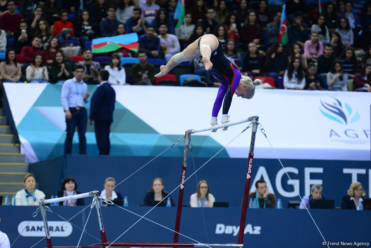 Bakıda İdman Gimnastikası üzrə Dünya Kuboku yarışlarının İLK GÜNÜ başladı (FOTO)