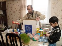 Heydər Əliyev Fondu tərəfindən aztəminatlı ailələrə Novruz sovqatları paylanılır (FOTO)