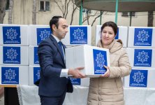 Heydər Əliyev Fondu tərəfindən aztəminatlı ailələrə Novruz sovqatları paylanılır (FOTO)