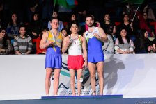 Bakıda idman gimnastikası üzrə Dünya Kubokunun qalibləri mükafatlandırılıb (FOTO)