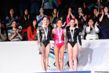Bakıda idman gimnastikası üzrə Dünya Kubokunun qalibləri mükafatlandırılıb (FOTO)