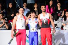 Bakıda idman gimnastikası üzrə Dünya Kubokunun qalibləri mükafatlandırılıb (FOTO)