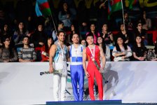 Bakıda idman gimnastikası üzrə Dünya Kubokunun qalibləri mükafatlandırılıb (FOTO)