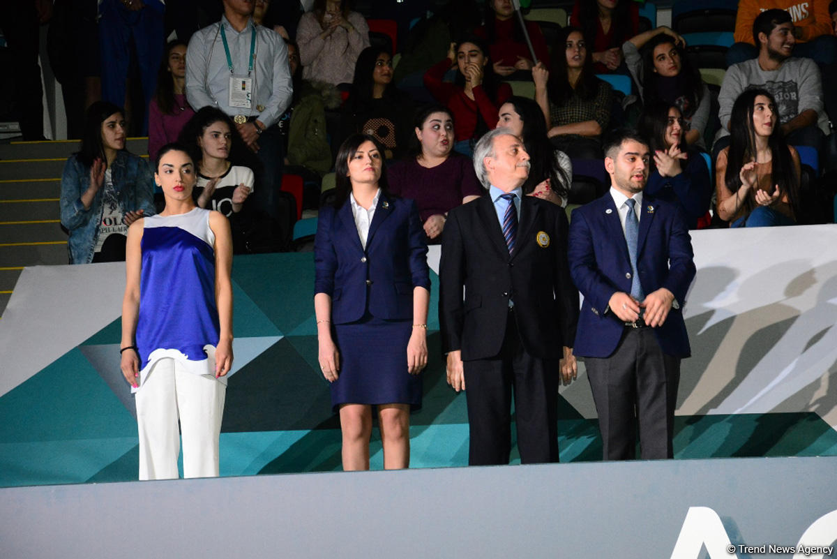 Bakıda idman gimnastikası üzrə Dünya Kubokunun qalibləri mükafatlandırılıb (FOTO)