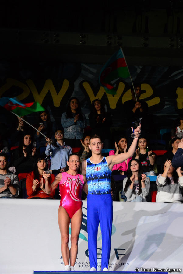 Bakıda idman gimnastikası üzrə Dünya Kubokunun qalibləri mükafatlandırılıb (FOTO)