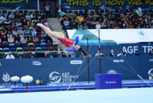 Bakıda idman gimnastikası üzrə Dünya Kubokunun sonuncu yarış günü başladı (FOTO)