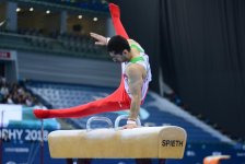 Bakıda idman gimnastikası üzrə Dünya Kubokunun sonuncu yarış günü başladı (FOTO)