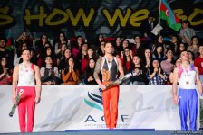 Gimnastika üzrə Dünya Kubokunda mükafatlandırma mərasimi keçirildi (FOTO)