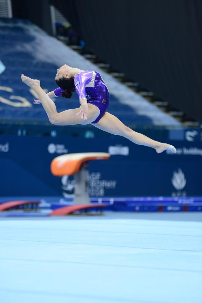 Bakıda idman gimnastikası üzrə Dünya Kubokunun sonuncu yarış günü başladı (FOTO)