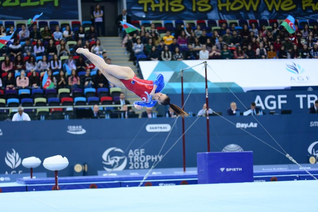 Bakıda idman gimnastikası üzrə Dünya Kubokunun sonuncu yarış günü başladı (FOTO)