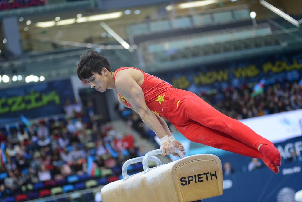 Bakıda idman gimnastikası üzrə Dünya Kubokunun sonuncu yarış günü başladı (FOTO)