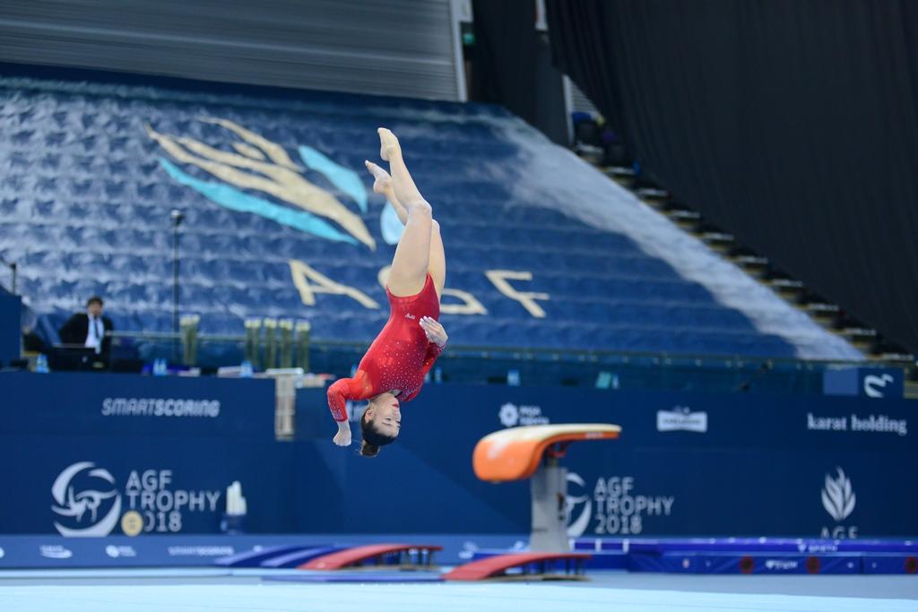 Bakıda idman gimnastikası üzrə Dünya Kubokunun sonuncu yarış günü başladı (FOTO)