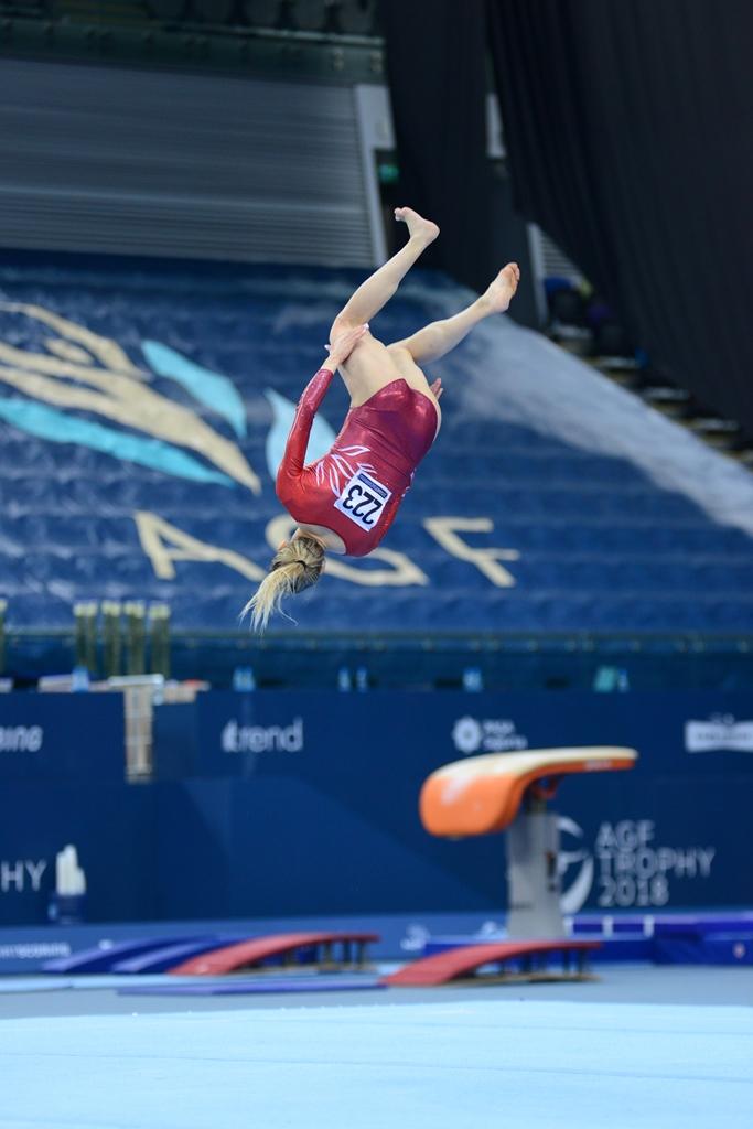 Bakıda idman gimnastikası üzrə Dünya Kubokunun sonuncu yarış günü başladı (FOTO)