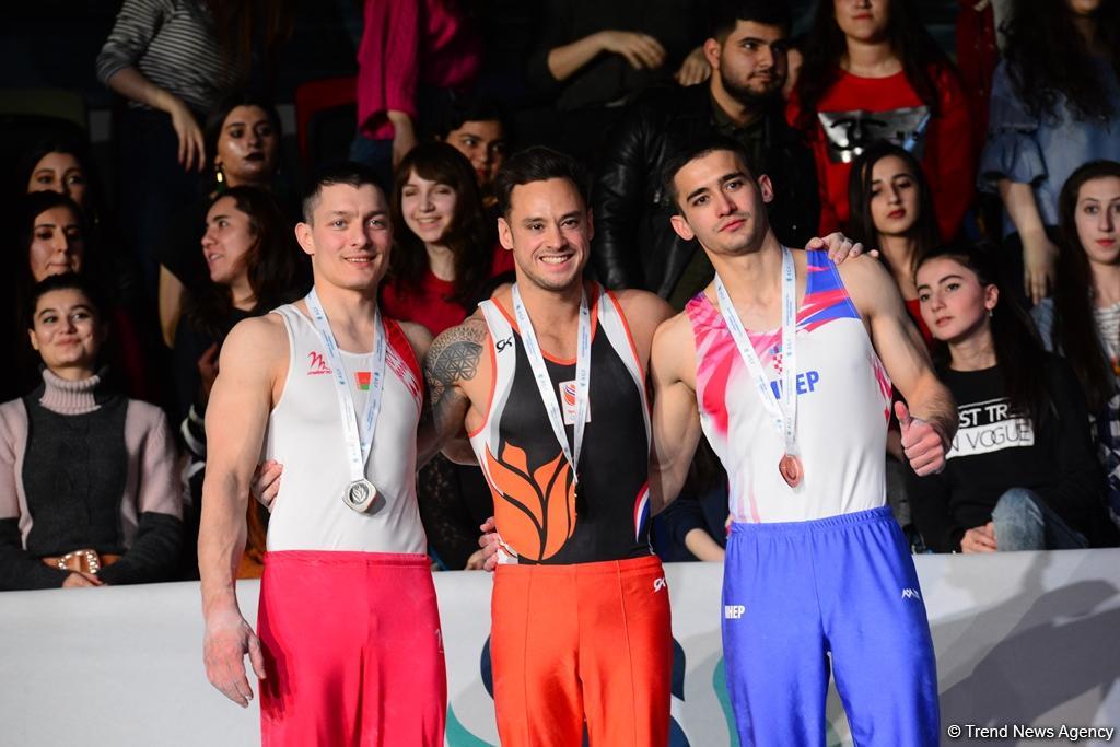 Gimnastika üzrə Dünya Kubokunda mükafatlandırma mərasimi keçirildi (FOTO)