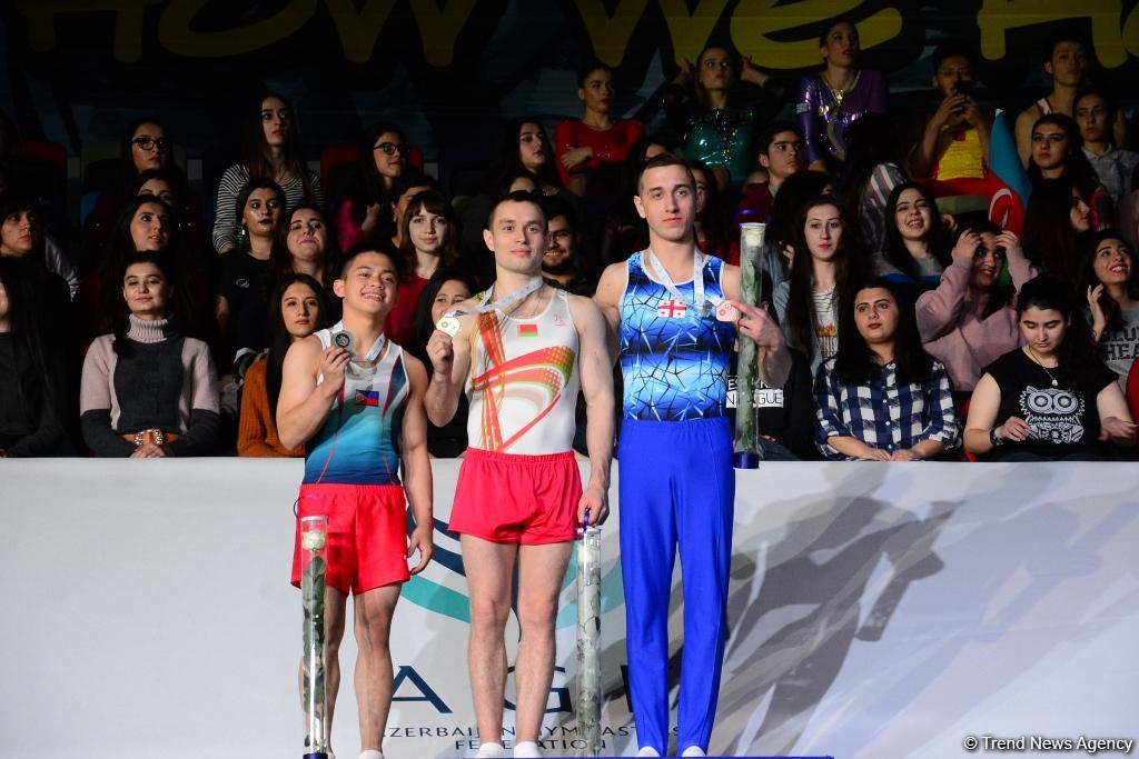 Gimnastika üzrə Dünya Kubokunda mükafatlandırma mərasimi keçirildi (FOTO)