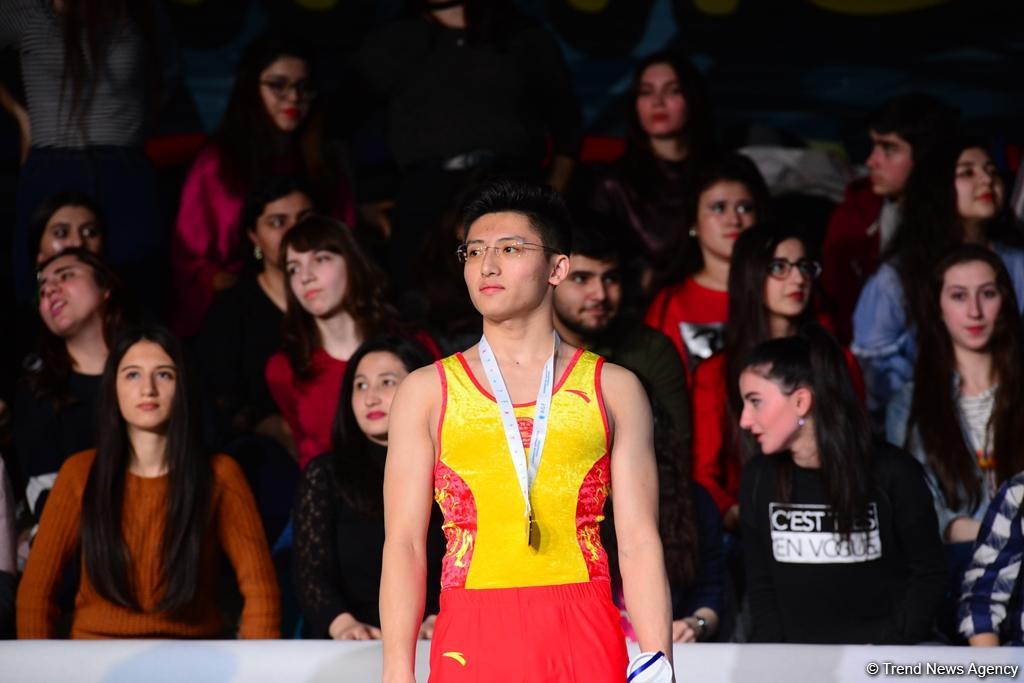Gimnastika üzrə Dünya Kubokunda mükafatlandırma mərasimi keçirildi (FOTO)