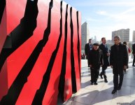 Heydər Əliyev Mərkəzinin parkında “Səməni” beynəlxalq sərgi-müsabiqəsi keçirilib (FOTO)