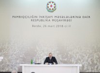 Bərdədə Prezident İlham Əliyevin sədrliyi ilə pambıqçılığın inkişafına dair respublika müşavirəsi keçirilib (FOTO) (YENİLƏNİB-4)